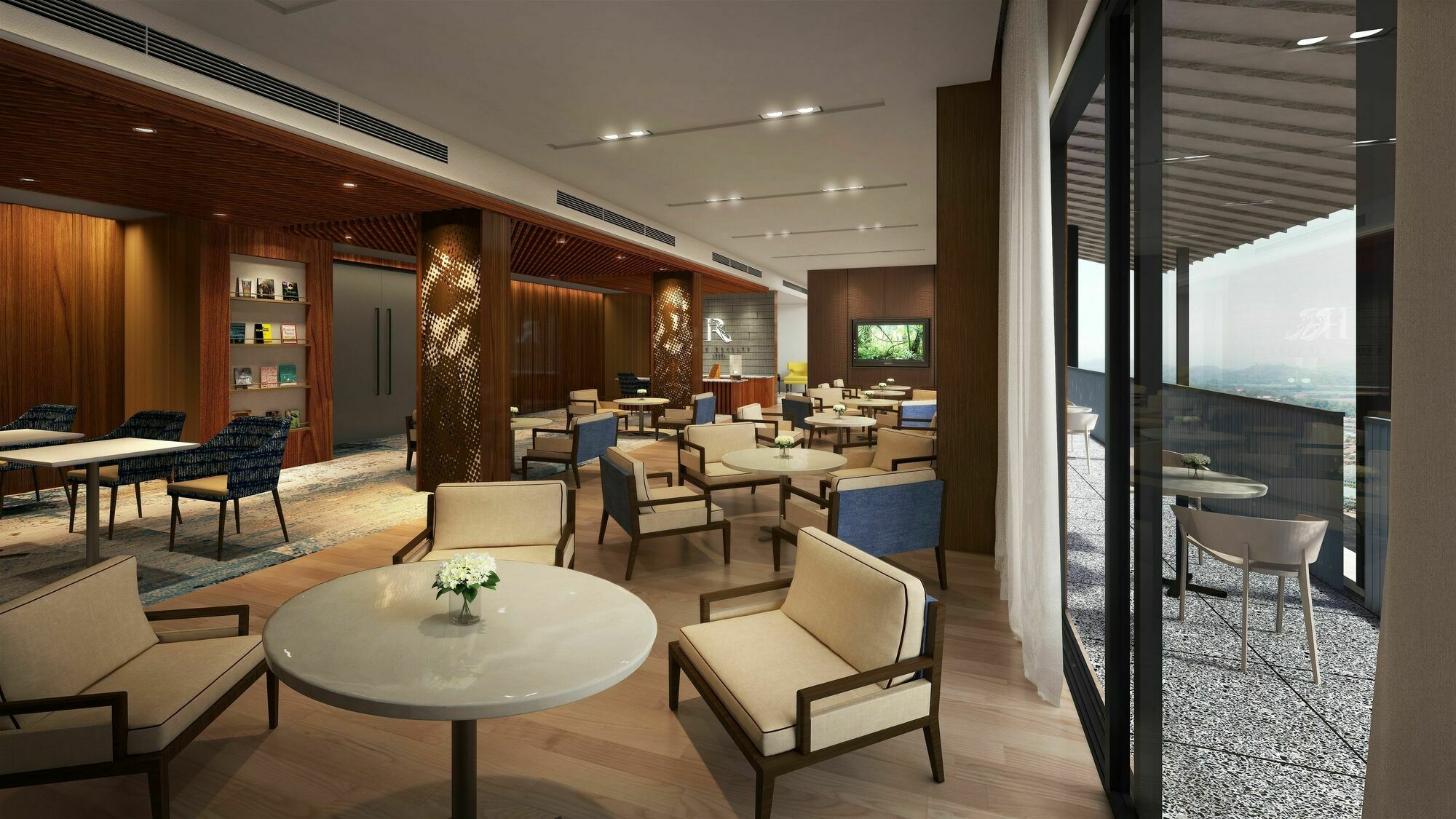 Hard Rock Hotel Desaru Coast Buitenkant foto The Club lounge at KLIA
